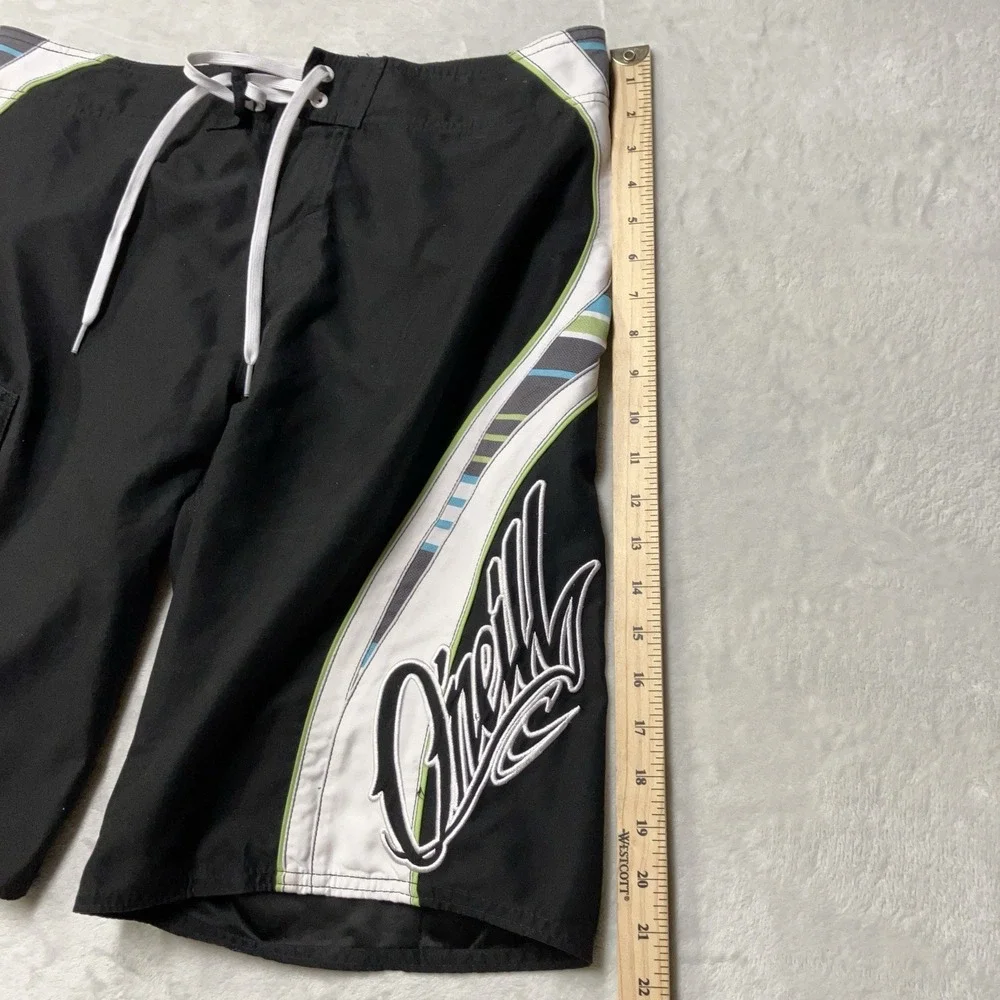 Vintage Y2K O'Neill Boardshorts Spellout Script Logo 2000s Surf 34 / Fits 36x11